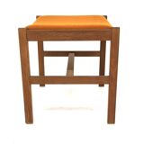 Scandinavian oak stool, Denmark, 1960s