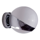 SPACE-AGE WALL LIGHT BY MARCA SL, WHITE OPALINE, SPAIN,