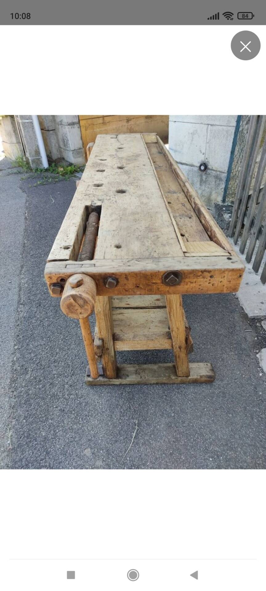 Petit établi d'atelier 