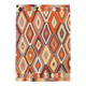 6x8 Multicolor Geometric Style Anatolian Vintage Rug, 164x233Cm