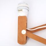 Extendable wooden wall lamp by Translandia, 60s