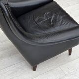 1960s, Danish highback armchair by Aage Christensen, furniture leather.