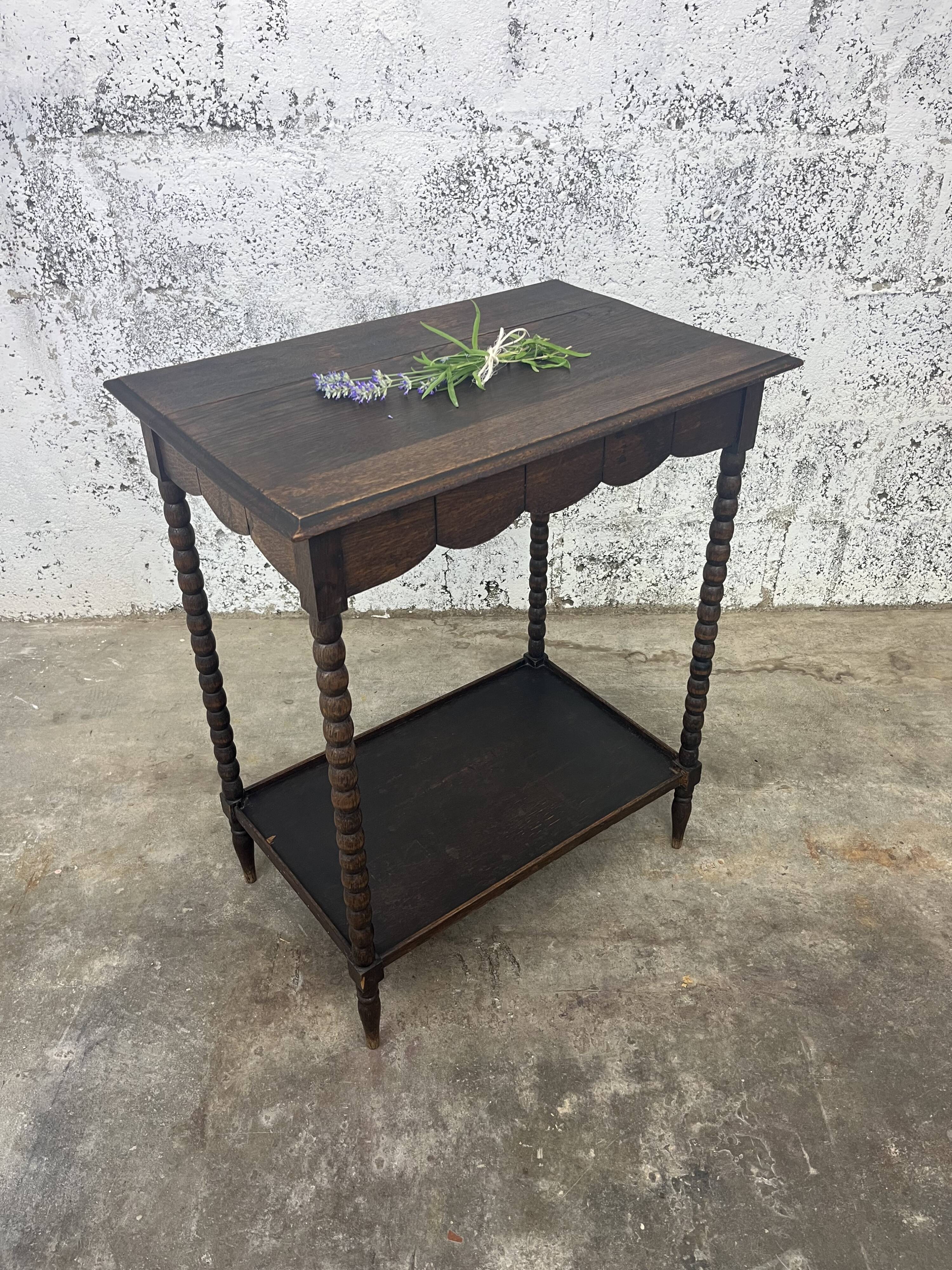 Table d'appoint à double plateau