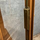 magnificent Art Deco period bookcase in light walnut circa 1930-1940