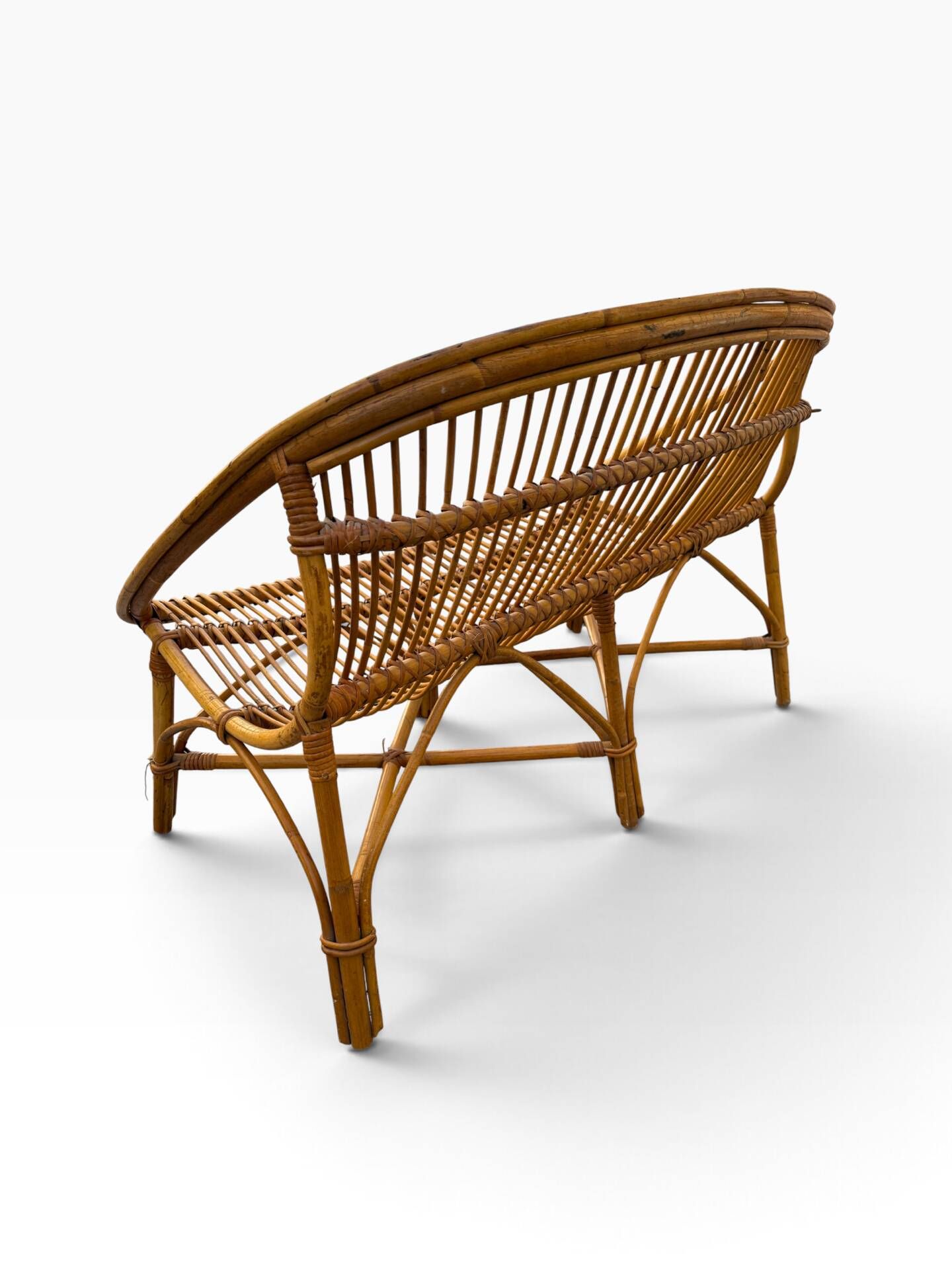 Pair of sofas in the Franco Albini style from the 1960s Italy.