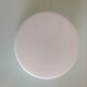 Round ceiling lamp in white opaline / vintage 60s-70s