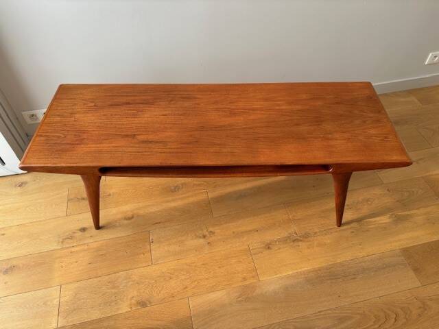 Teak coffee table - denmark 50s/60s