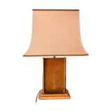 Copper pagoda lamp pushed back