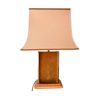 Copper pagoda lamp pushed back