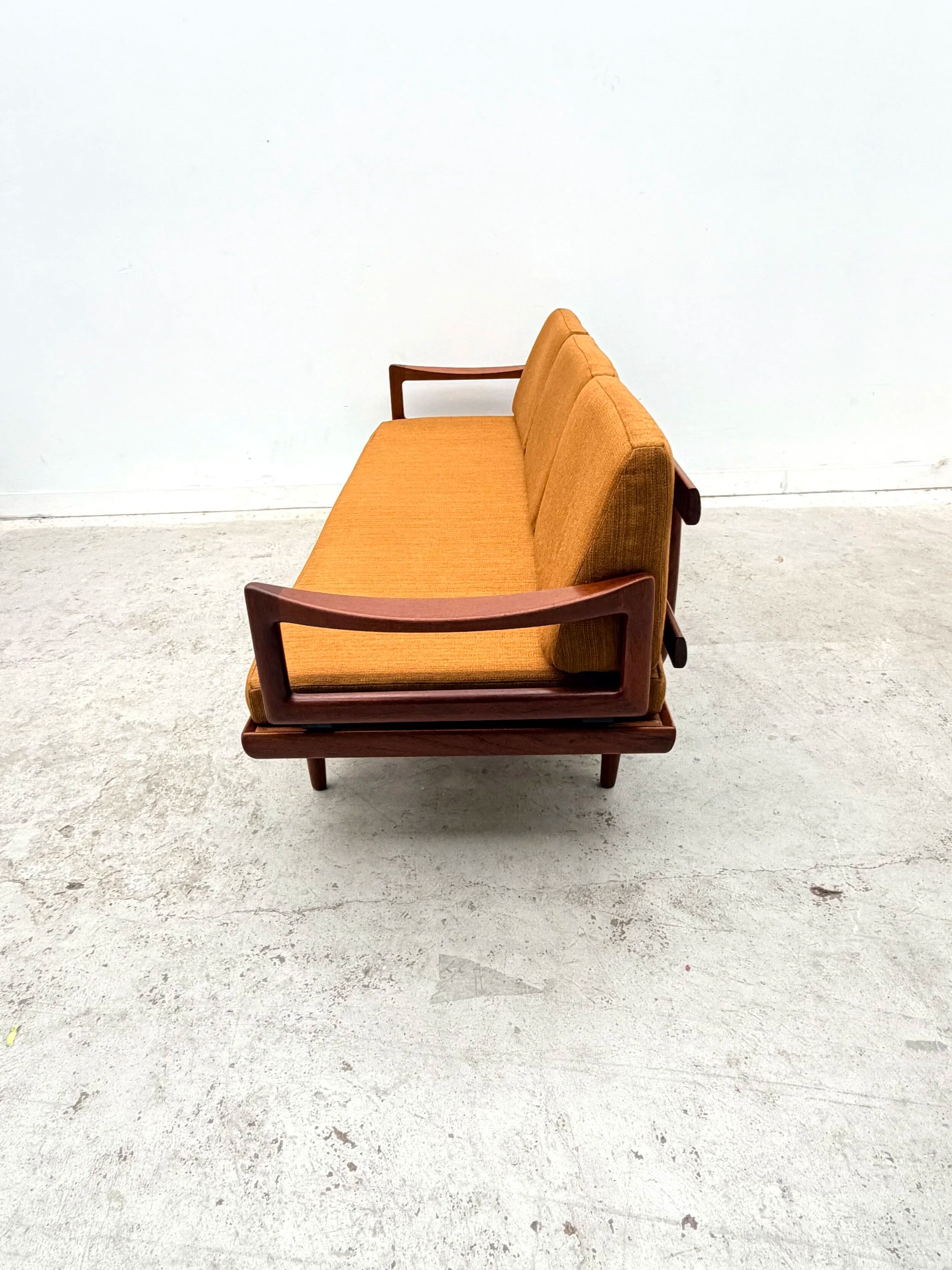 Three-seater sofa by Tove & Edvard Kindt-Larsen for Gustav Bahus in teak, Norway 1960.