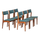 Set of 6 'Aster' dining chairs by Opolskie Fabryki Mebli, Poland, 1960s, original like new condition
