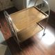 Desserte vintage pliable modulable en formica pieds chromés
