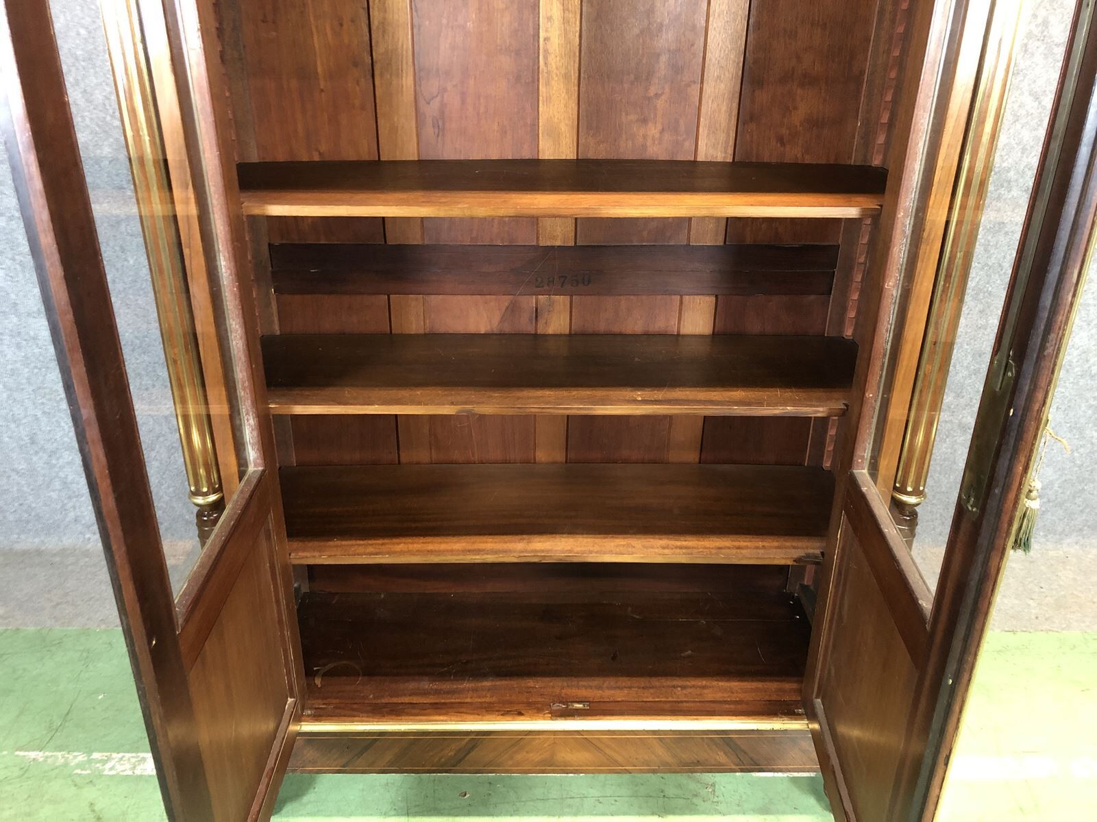 Louis XVI-style library in rosewood - late 19th century