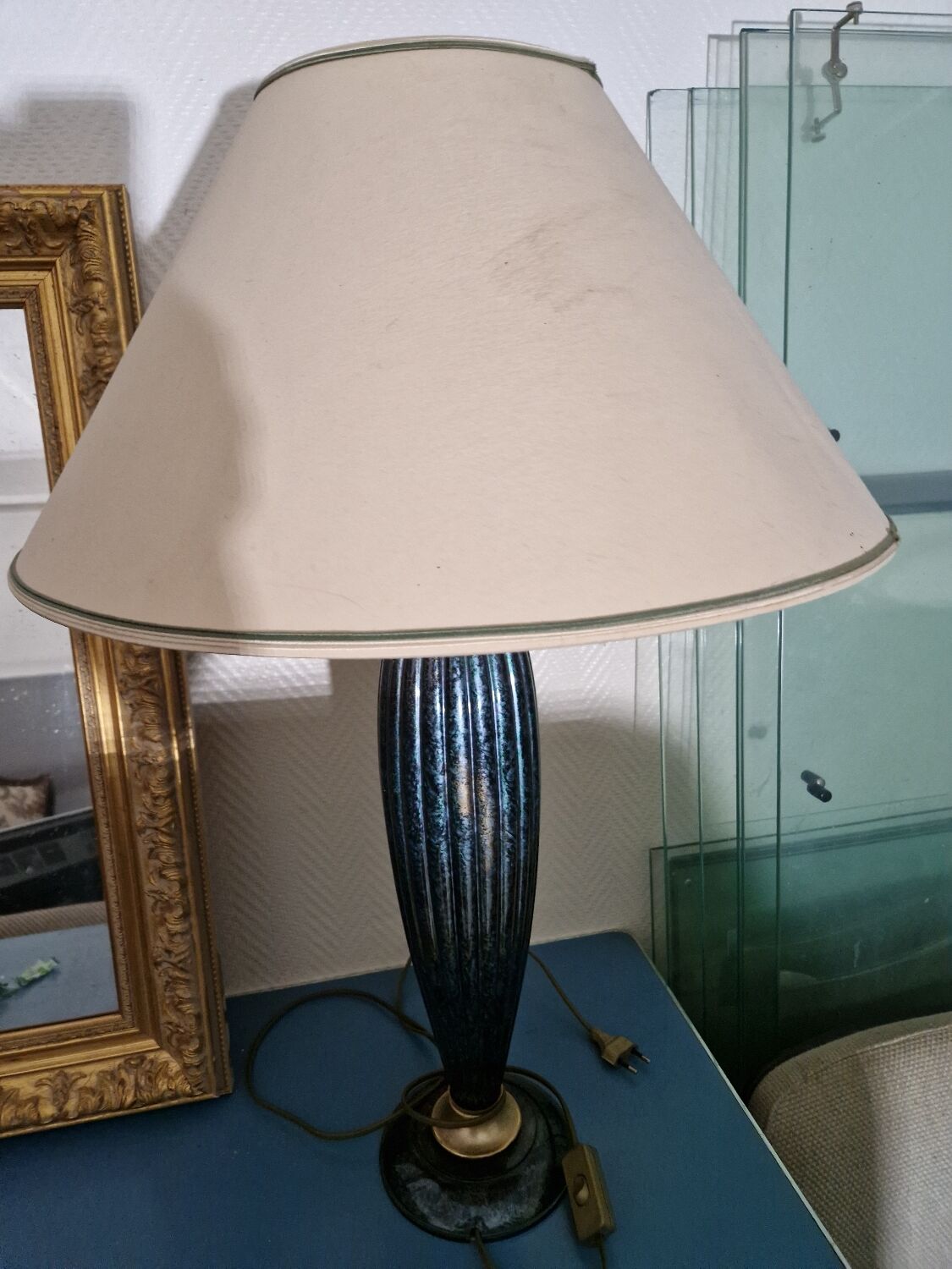 Robert Schutener Model Editor 22 Vintage Ceramic Desk Lamp, 1980s