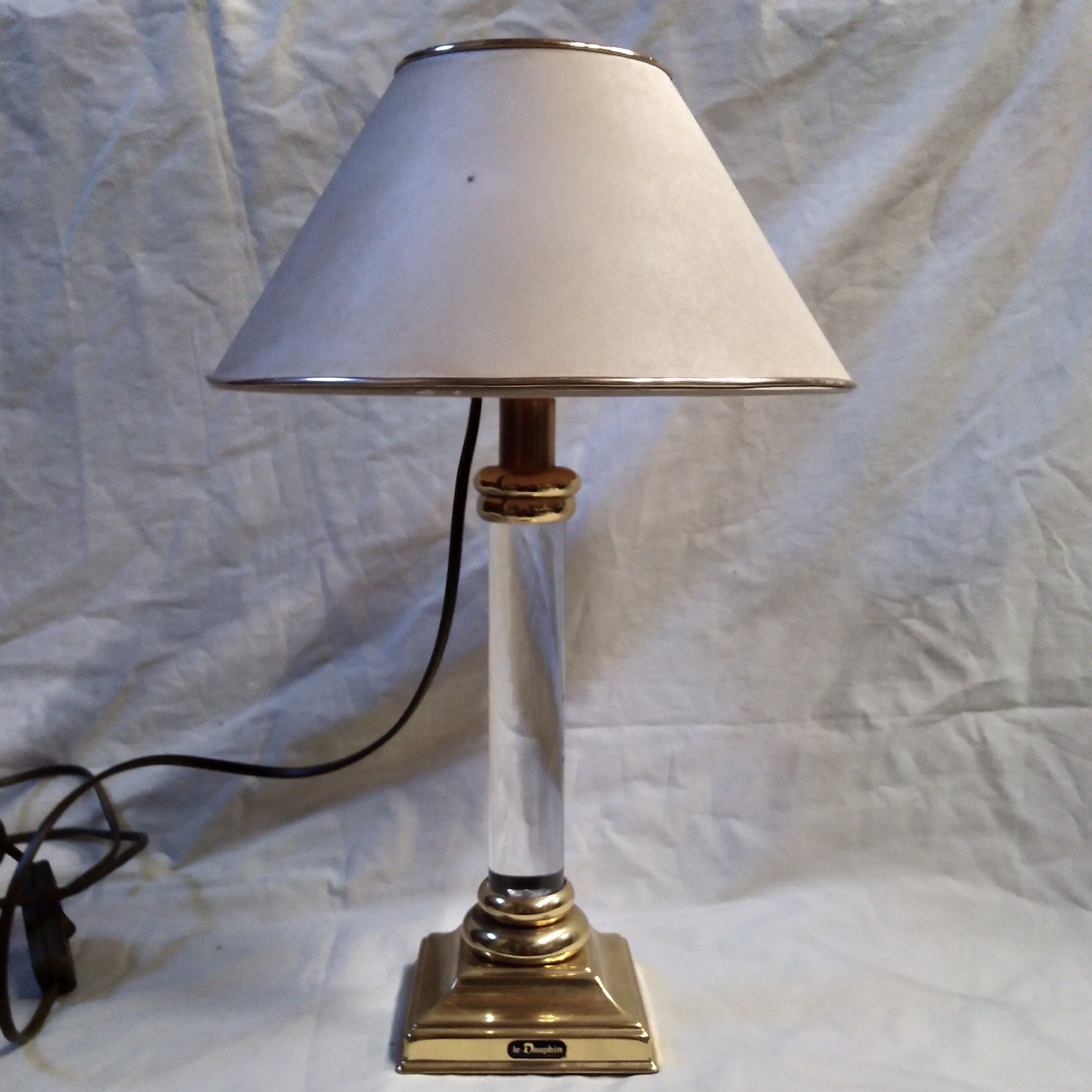 Brass lamp and plexi the Dauphin 1970