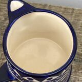 Blue and white ceramic teapot