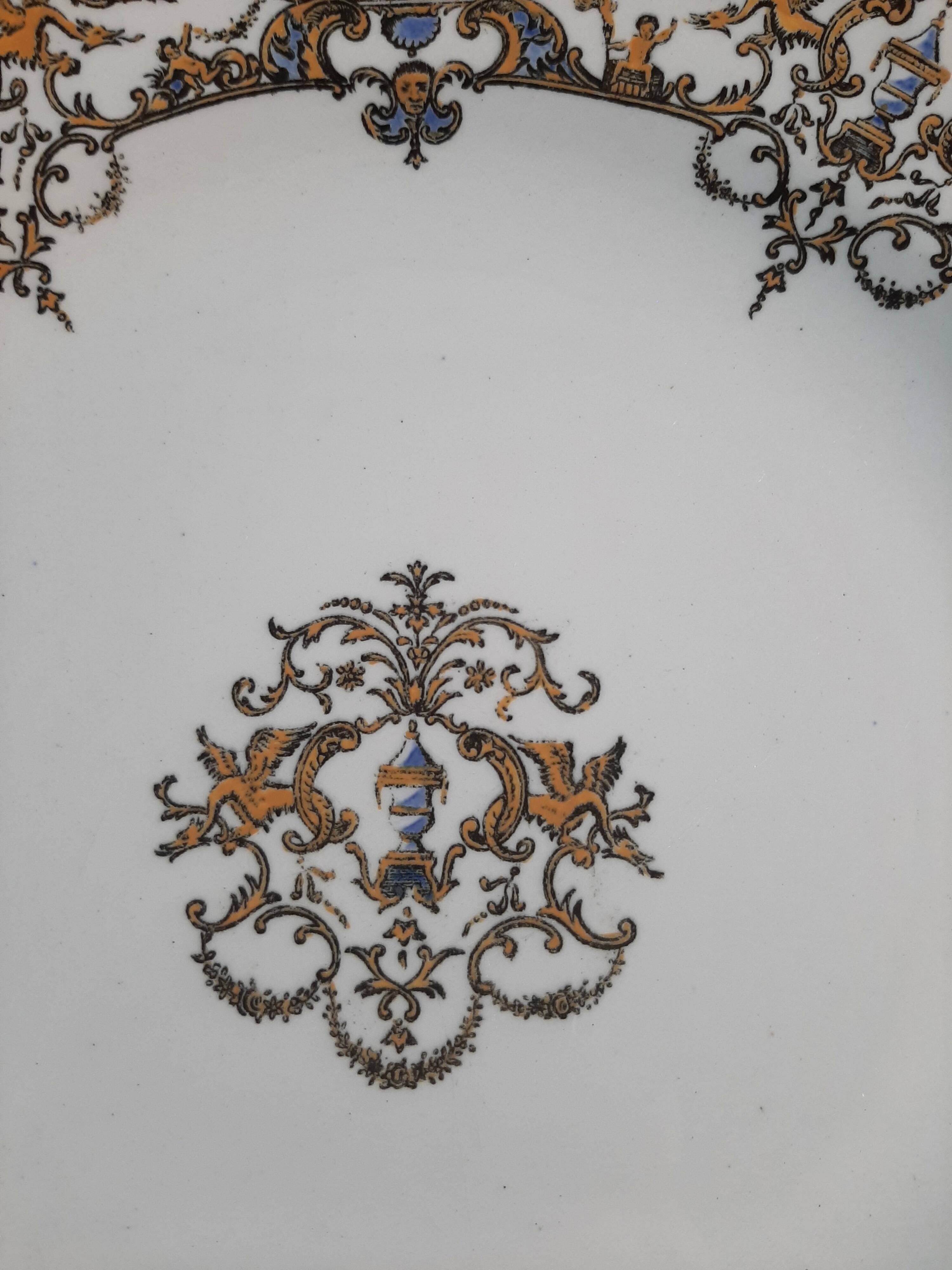 Assiette Gien décor Dionysos