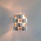Aluminum pendant lamp by Max Sauze, France 1970's