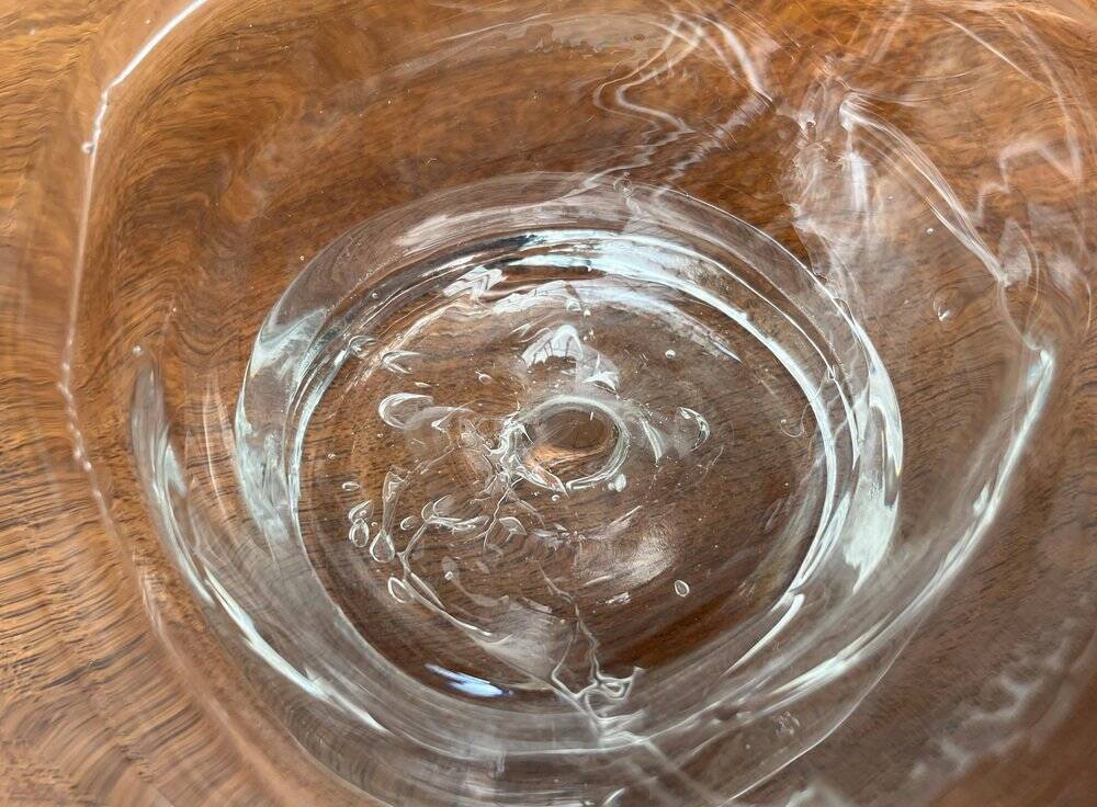 Vintage Glass Swan-Shaped Vase