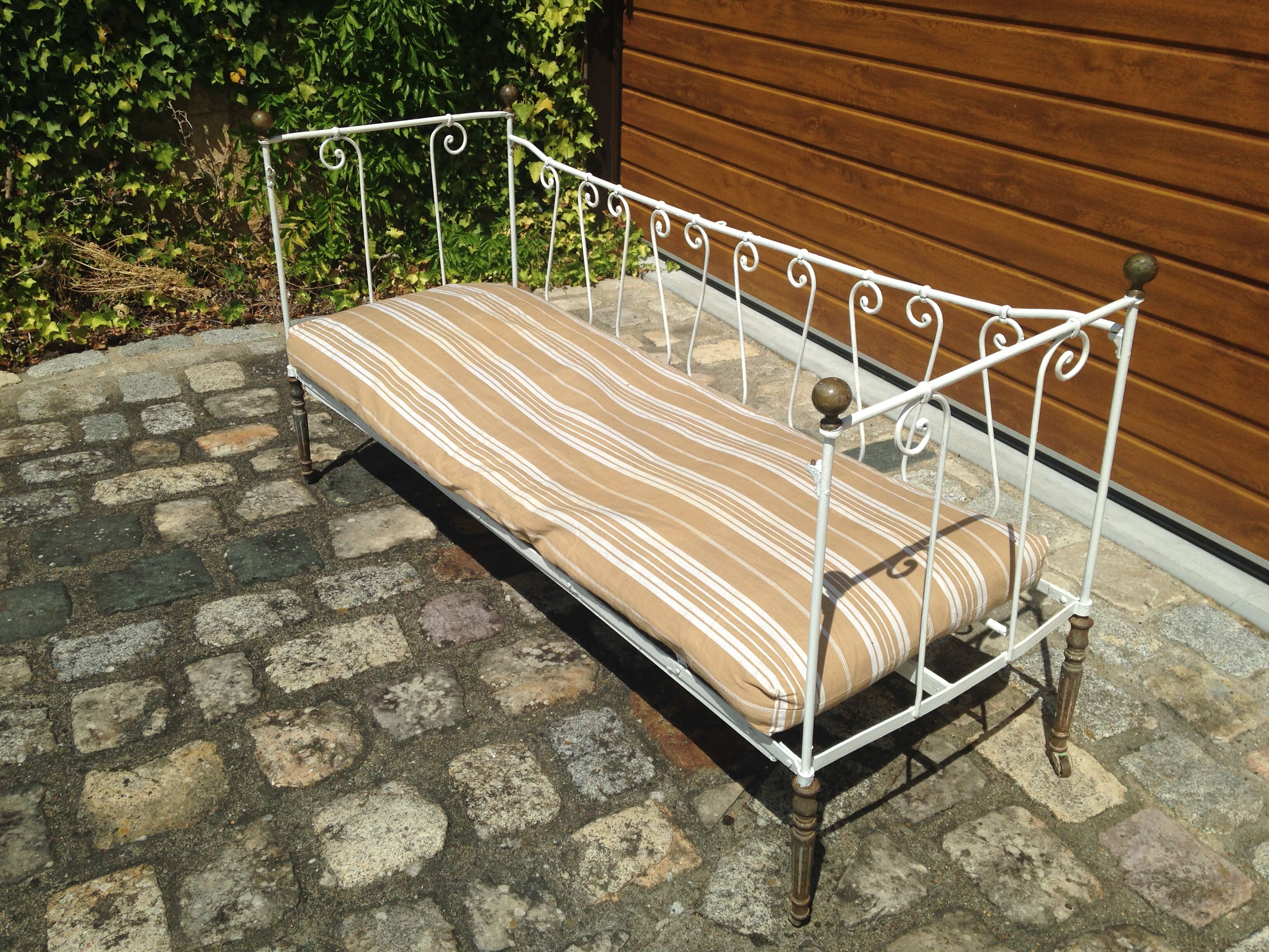 Forged iron bench