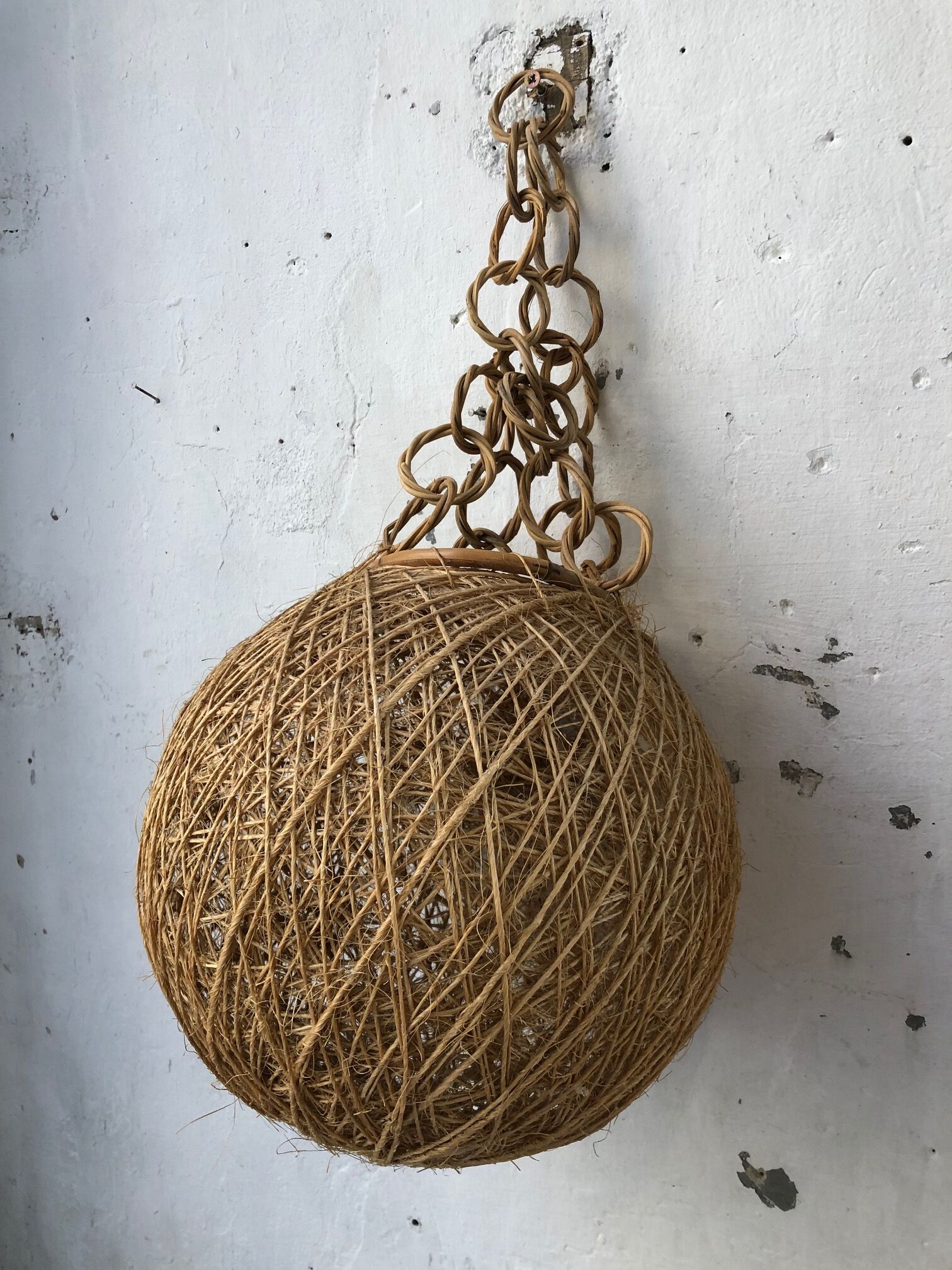 Vintage rope hanging lamp