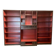 1980s classic bookcase of high italian craftsmanship from the 80s with tv shelf or bar