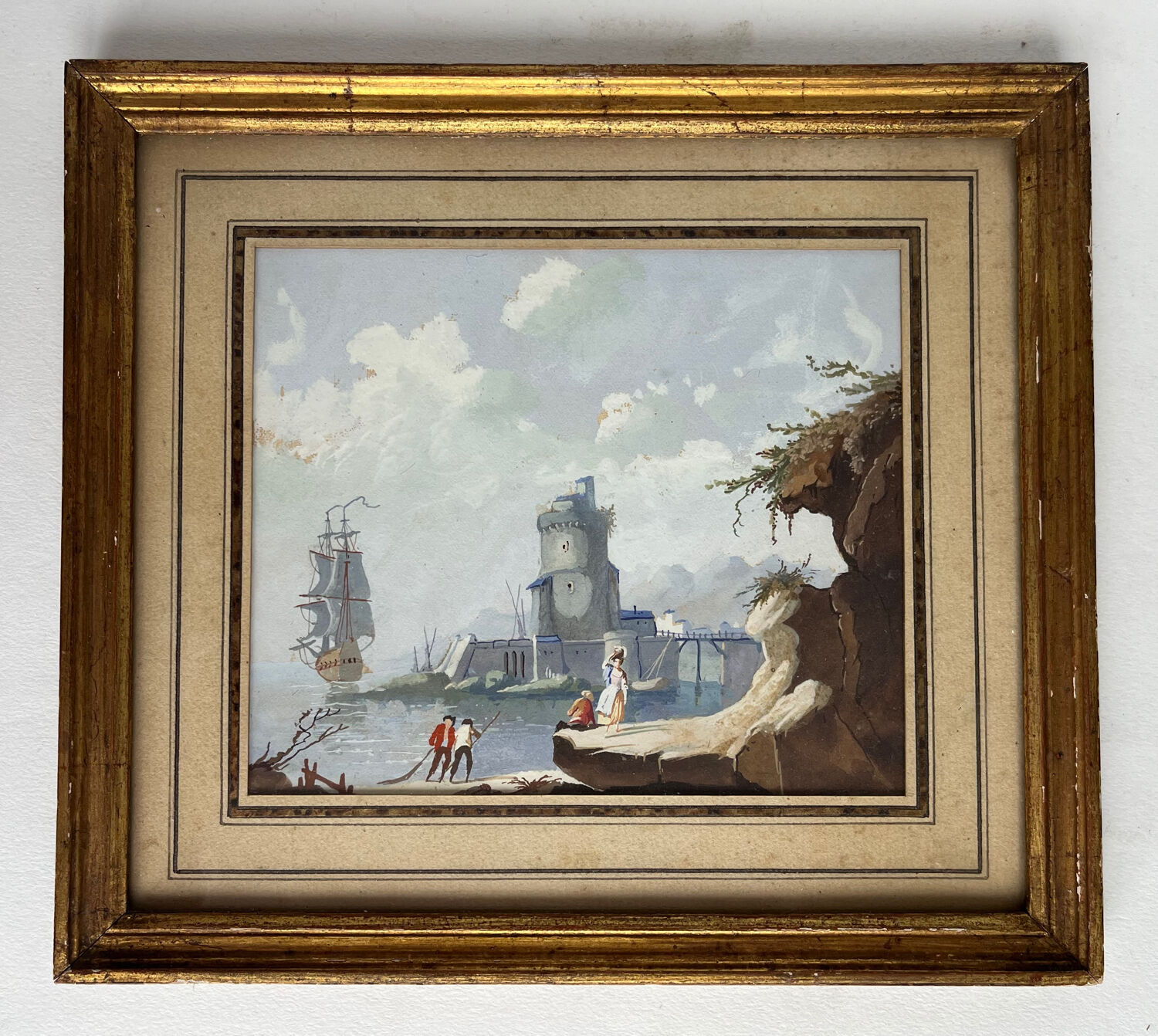 Painting: painting on paper - seascape