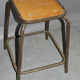 Series of 7 vintage workshop stools