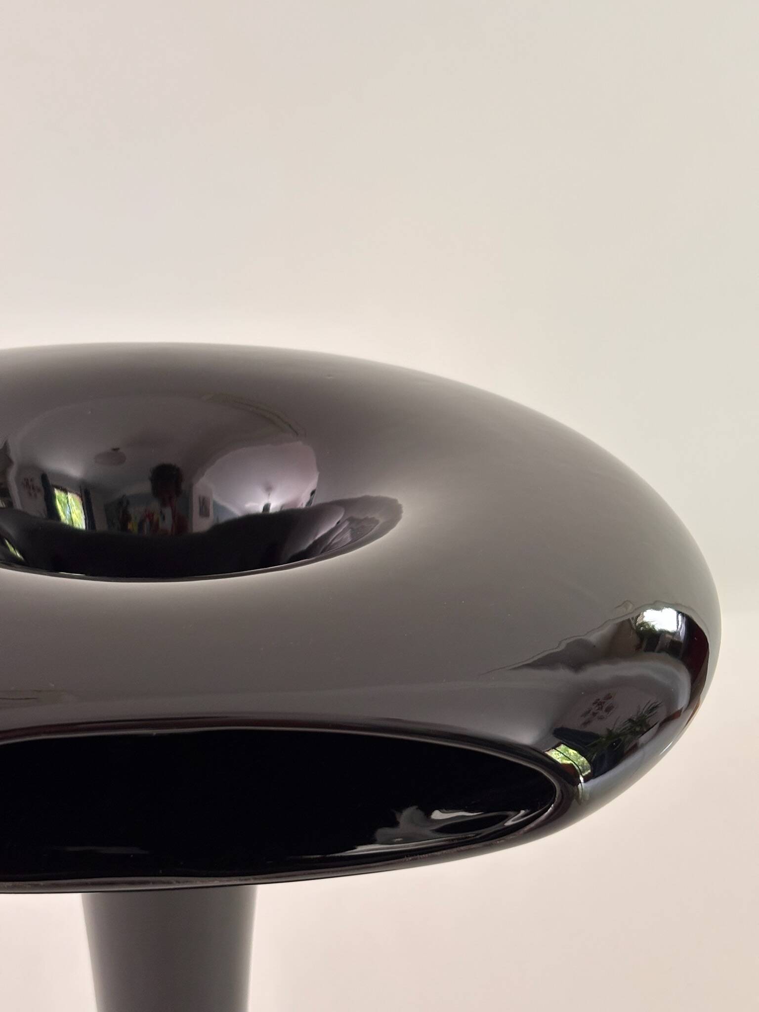 Sci-Fi Vase by Marc Newson for Cor Unum 1993 Glazed Black Ceramic Signed Ra