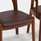 Vintage Danish dining chairs by Niels Koefoed for Koefoeds Hornslet, set of 6