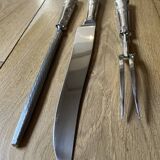 3-piece cutting service – Silver-plated – Louis XV style handles