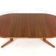 S. Burchardt Nielsen round (2x) extendable dining table danish design teak