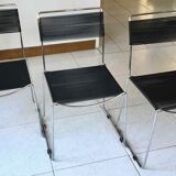 Chrome and scoubidou chairs