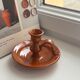Terracotta candlestick