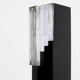 Art Deco vase in black and white opaline glass Anatole Riecke 1939