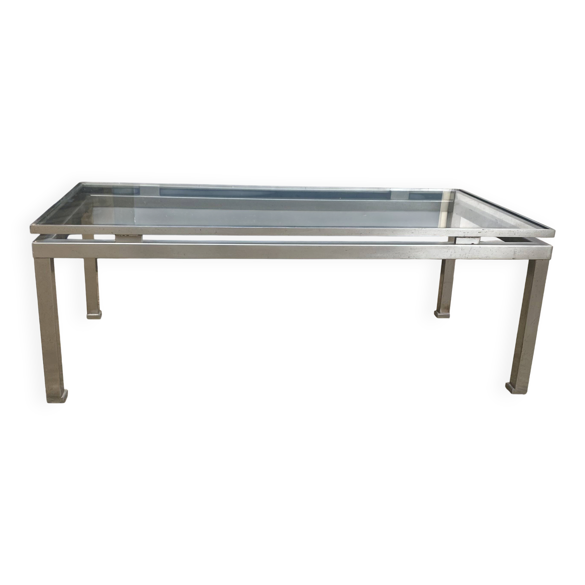 Glass coffee table