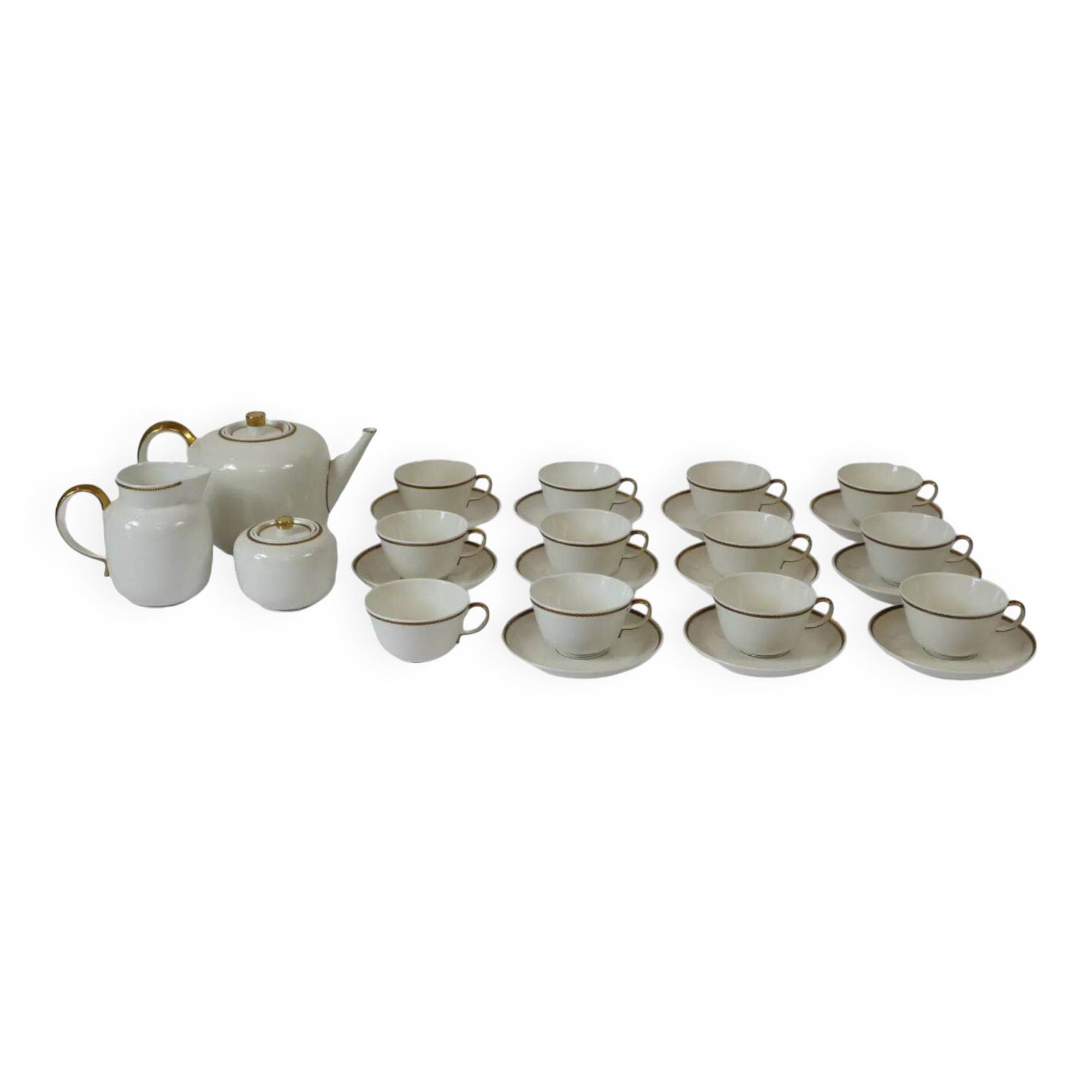 Tea service 12 people, Richard Ginori, 30s