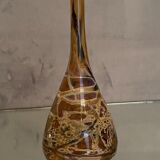 Soliflore vase in tinted glass with marbled decoration Murano Venice