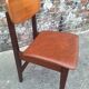 Vintage Scandinavian chair in teak, antique seating furniture.