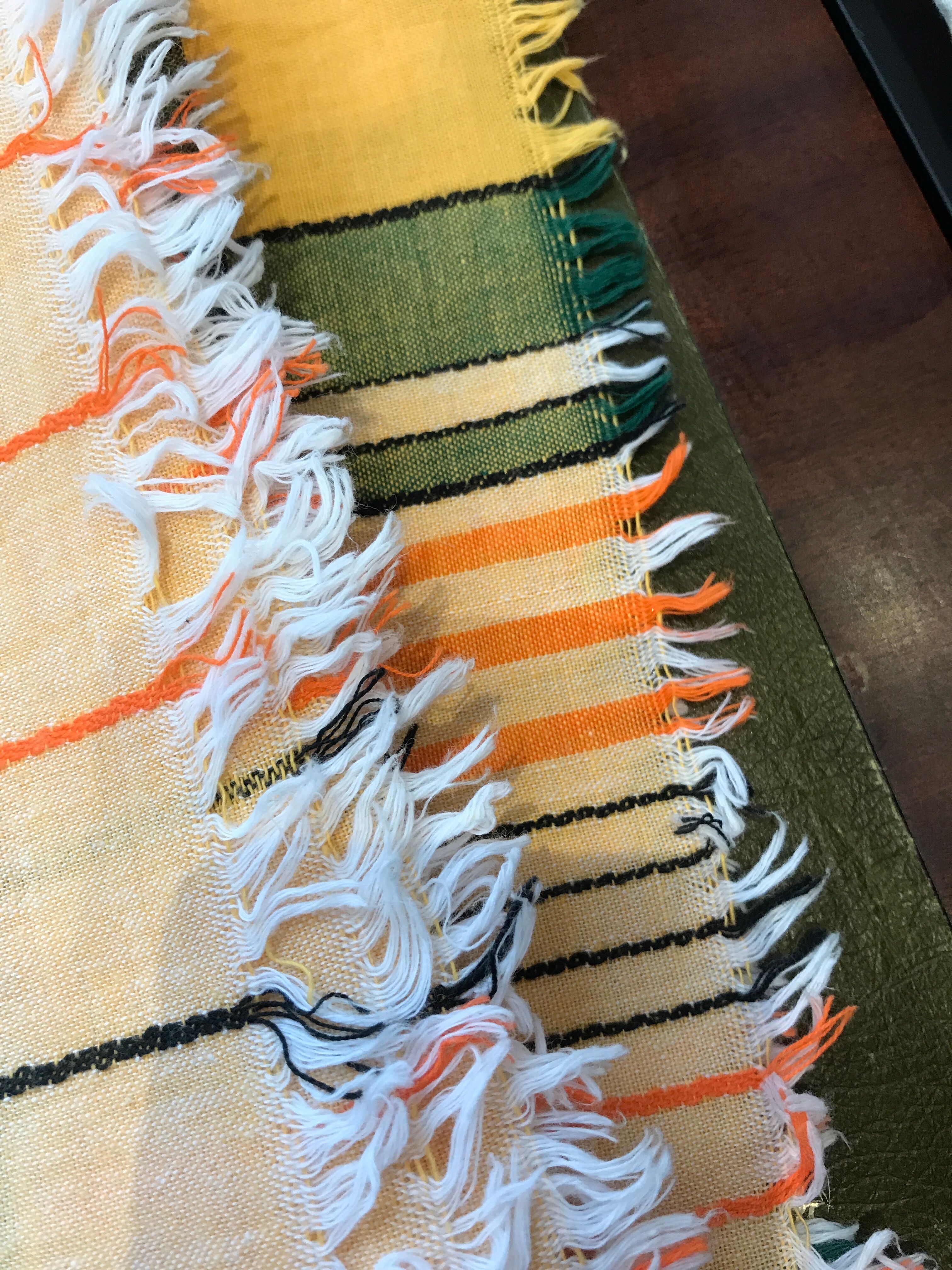 Checkered tablecloth