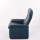 De Sede DS 50 Relax armchair with Hocker leather Petrol colour, 1980 Switzerland