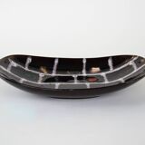 Plat en céramique, design allemand, années 1960, fabriqué en Allemagne de l'Ouest.