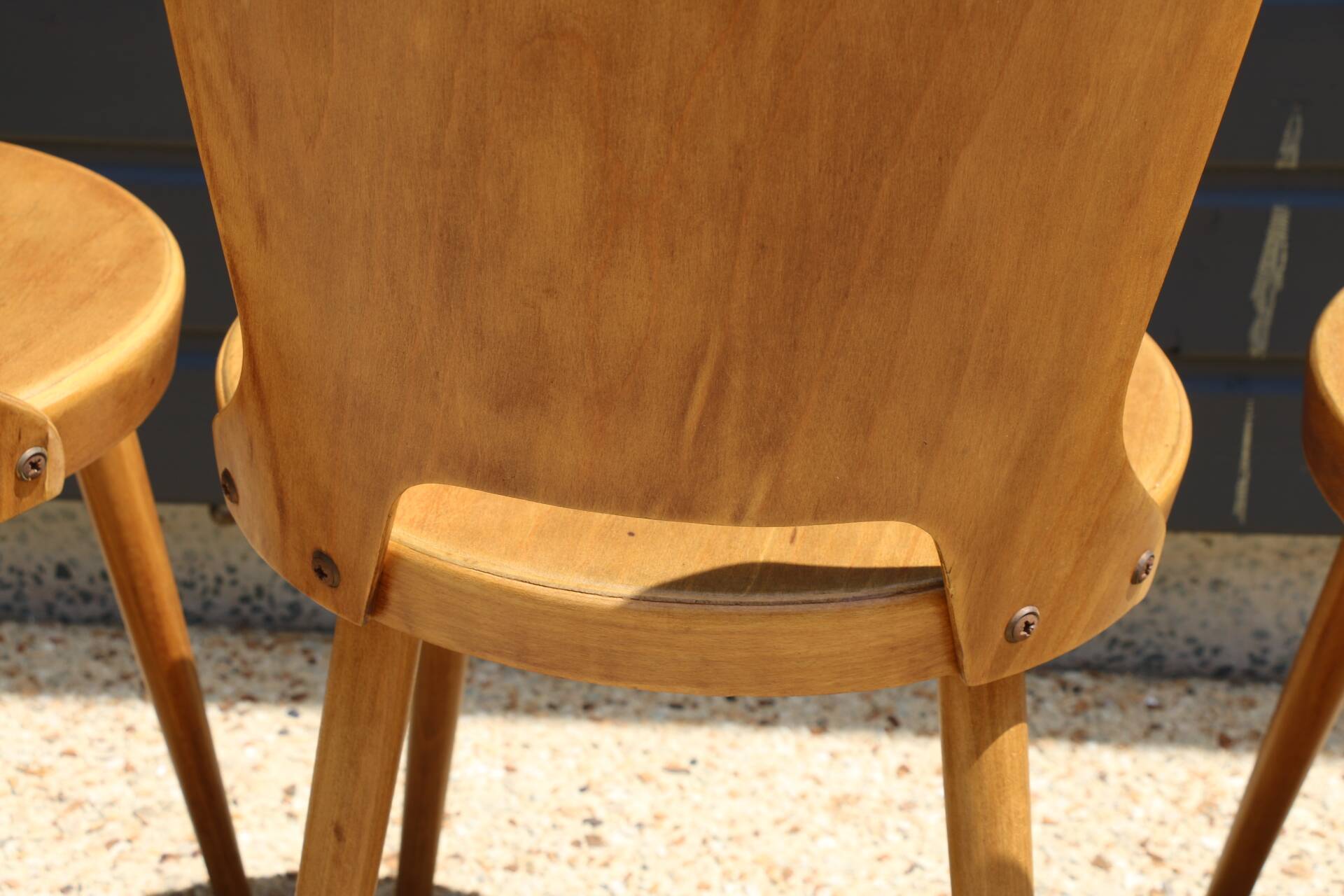5 chaises baumann « dove »
