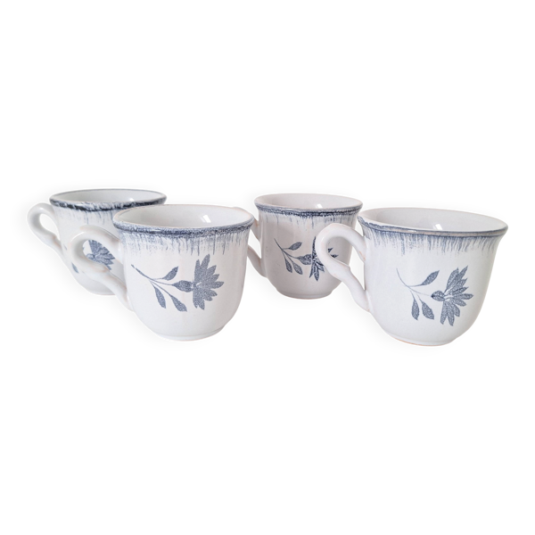 Tasse à café bleu Niderviller 1970 - 1980