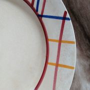 10 antique flat plates from Gien