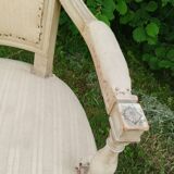 Pair of vintage antique Directoire style armchairs