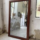 Late 19th XL wooden mirror