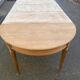 Renovated Louis XVI extendable round table from the 19th century, 260cm.