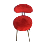 Chaise moumoute rouge