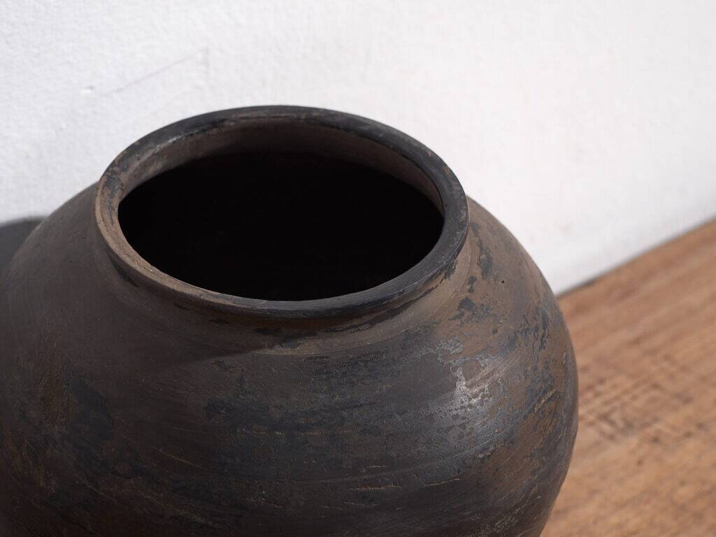 Ancient Asian vase in wabi-sabi style (c.1900) #14